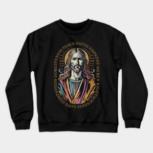 Jesus Christ Love Faith Christian Gift Idea Crewneck Sweatshirt